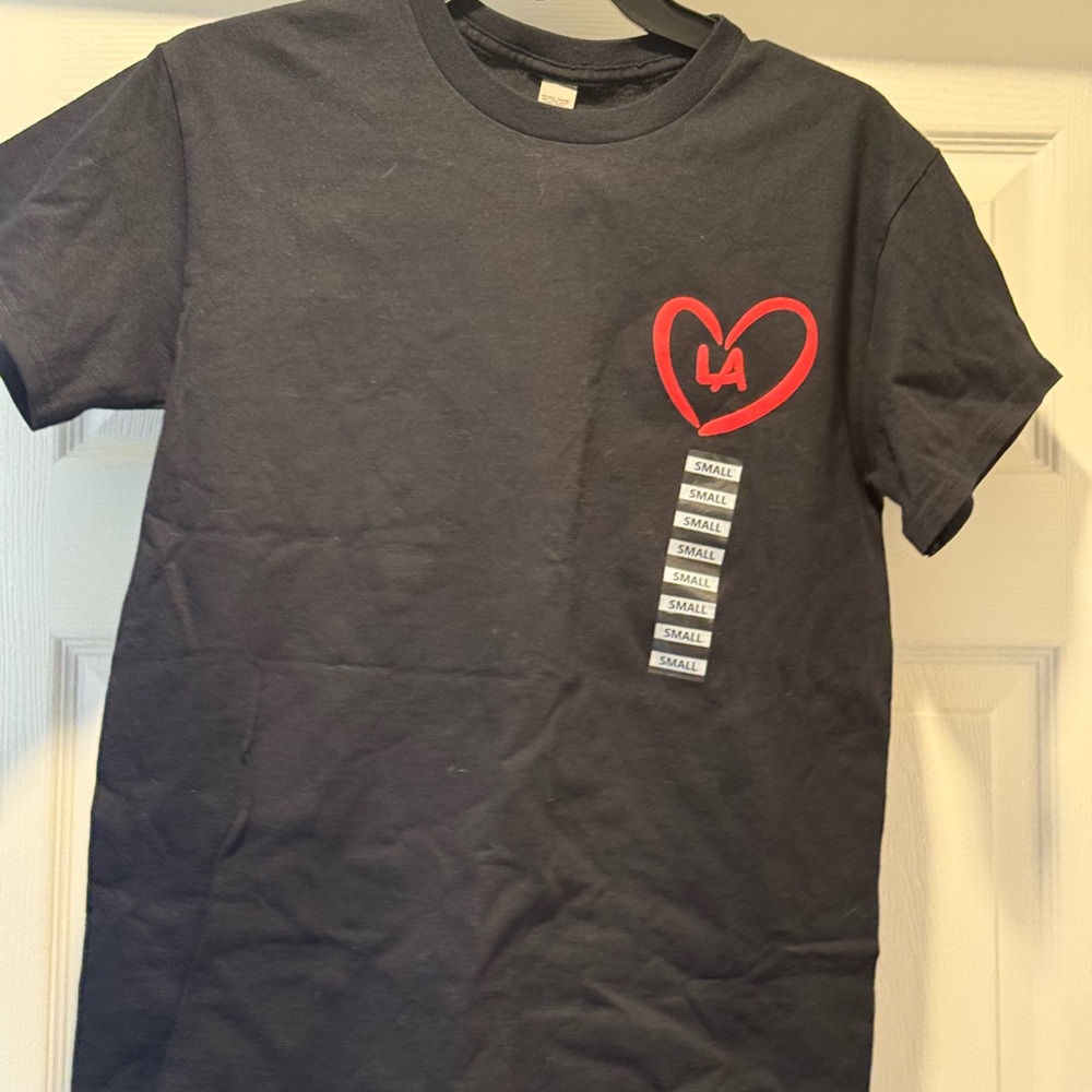 Heart Graphic T-Shirt - Black and Red